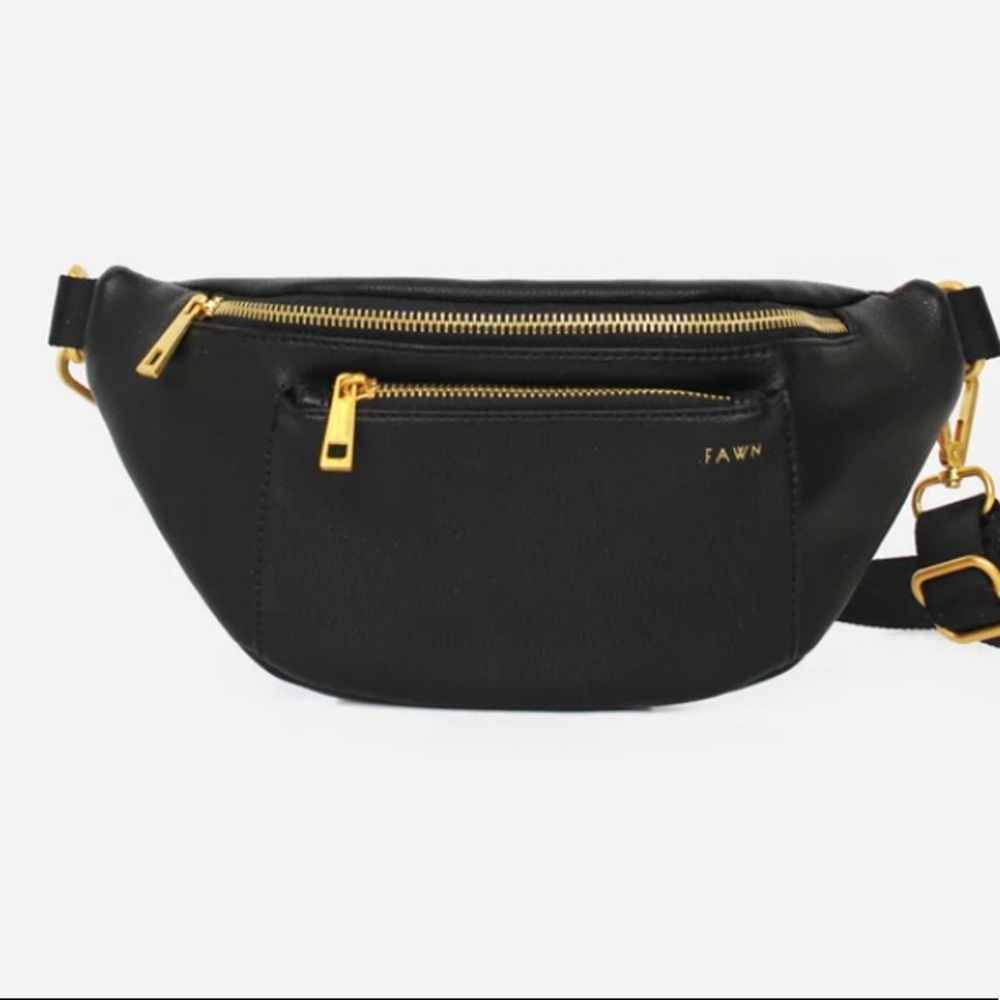 The Fawny Pack - Black + Chain Link Strap